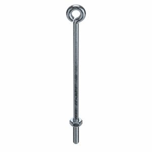 CHICAGO HARDWARE 11712 8 Eye Bolt, Turn Wire, Steel, 3/8-16 Thread Size, 12-9/16 Inch Length | AE7LYD 5ZE97