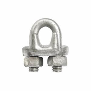 CHICAGO HARDWARE 23470 2 Wire Rope Clip, U-Bolt, Steel, For 1/4 Inch Widthire Rope Dia | CQ8TRK 36UU97