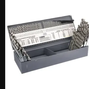 CHICAGO-LATROBE 49928 Jobber Drill Set 115 Piece High Speed Steel 118 Deg | AB2HRY 1M475