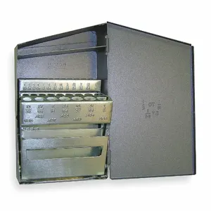 CHICAGO-LATROBE 57804 Chicago-Latrobe Drill Bit Case, 29 Compartments, Holds 1/16 Inch To 1/2 Inch By 64Ths | CQ8TRU 4EJ43