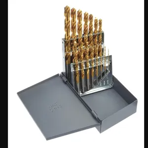 CHICAGO-LATROBE 69862 Jobber Drill Set 15 Piece High Speed Steel Tin 118 Deg | AB3RPK 1V698