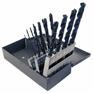 CHICAGO-LATROBE 69867 Taper Shank Drill Bit Set, 118 Deg Drill Bit Point Angle, Conventional Point | CQ8TTT 6WUD2