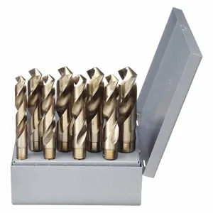 CHICAGO-LATROBE 69868 Reduced Shank Drill Bit Set, 9/16 Inch Smallest Drill Bit Size, 8 Drill Bits | CQ8VAY 2VTE4