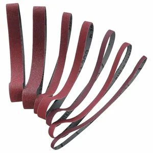 CHICAGO PNEUMATIC 8940169008 Sanding Belt, 3/4 Inch W X 20 3/8 Inch L, Aluminum Oxide, 80 Grit, 10 PK | CQ8XCV 41GP47