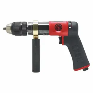 CHICAGO PNEUMATIC CP9791C Drill, 1/2 Inch Chuck Size, Industrial Duty, 800 Rpm Free Speed, 0.5 Hp, Keyless | CQ8WCJ 468H65