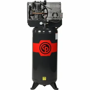 CHICAGO PNEUMATIC RCP-4981VNS Stationary Air Compressor, 5 hp, 2 Stage, Vertical, 80 gal Tank, 14.6 cfm, 230VAC | CQ8XHJ 61CZ86