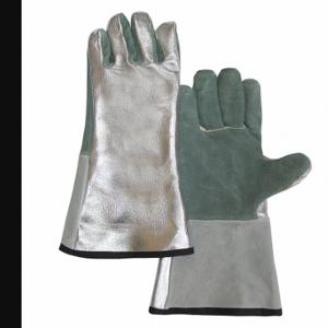 CHICAGO PROTECTIVE APPAREL 901-ALUM-J Aluminized Gloves, Cowhide, 901-Alum-J | CQ8XRZ 42NW44