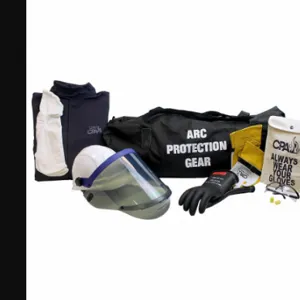 CHICAGO PROTECTIVE APPAREL AG-12-CV-5XL Arc Flash Clothing Kit, 5XL, 12 cal/sq cm ATPV, UltraSoft, 12 Glove Sz | CQ8XPJ 23TN83