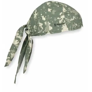 CHILL-ITS BY ERGODYNE 6615-Green Dew Rag, Universal Size, Green Camouflage, Terrycloth | AX3MAN 2EMJ8