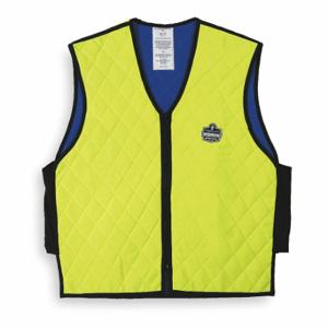CHILL-ITS BY ERGODYNE 6665 Cooling Vest, Evaporative - Soak, XL, Green, Nylon, Up to 4 hr, Zipper | CQ8XWK 2EMK9