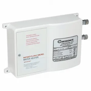 CHRONOMITE LABS CM-12L/120 110F Electric Tankless Water Heater, Indoor, 1, 440 W, gpm | CQ8XZD 54ZY36