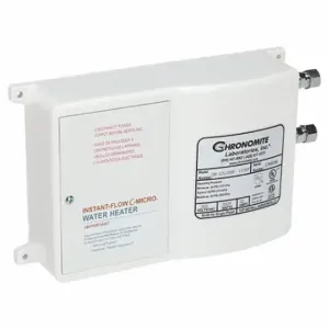 CHRONOMITE LABS CM-12L/208 110F Electric Tankless Water Heater, Indoor, 2, 500 W, gpm | CQ8XZG 54ZY37