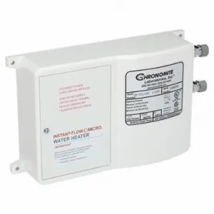 CHRONOMITE LABS CM-15L/120 110F Electric Tankless Water Heater, Indoor, 1, 800 W, gpm | CQ8XZE 54ZY40