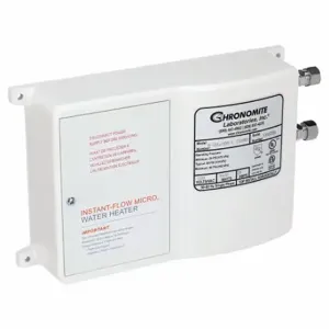 CHRONOMITE LABS M20L/208HTR 110F-I Electric Tankless Water Heater, Indoor, 4, 160 W, 1.5 Gpm | CQ8YAF 54EL09