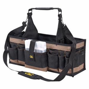 CLC 1530 Tool Tote, Polyester, Black, 25 Outside Pockets, 18 Inside Pockets, 23 Inch Overall Width | CQ8YCC 3HY98