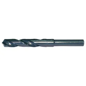 CLE-FORCE C68645 Silver & Deming Drill, 1/2 Inch Reduced Shank, 118 Deg. Point, 23/32 Inch Size, HSS | CL2HVV