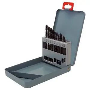 CLE-FORCE C69034 Jobber Length Drill Set, â€Ž1/16-1/4 Inch, 118 Deg. Radial Point, HSS, 13Pcs/Set | CL2JND