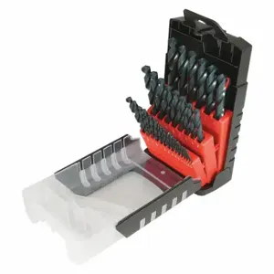 CLE-FORCE C69037 Jobber Length Drill Set, â€Ž1/16-1/2 Inch, 118 Deg. Radial Point, HSS, 29Pcs/Set | CL2JNG