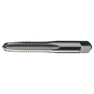 CLE-FORCE C69105 Bottoming Chamfer Hand Tap, Standard, 4 Flute, â€Ž#12-24 UNC, HSS, Bright | CL2JRF