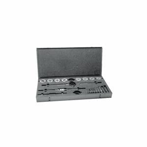 CLE-LINE C00525 Tap and Die Set, 19 Pieces, #0-80 Min. Tap Thread Size, #10-24 Max. Tap Thread Size | CQ9CZQ 50CA08