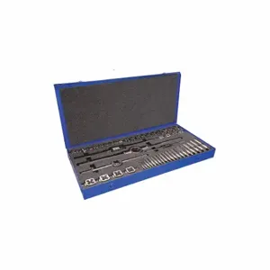 CLE-LINE C00608 Tap and Die Set, 44 Pieces, 1/4 Inch Size-20 Min. Tap Thread Size | CQ9CZR 50CA76