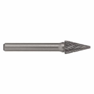 CLE-LINE C17502 Cone Bur, Double Cut, 6.00 mm Shank, 5/8 Inch Head, Lg Of Cut 1 Inch, Sm-6 | CQ8YJF 50AT29