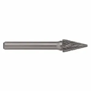 CLE-LINE C17499 Cone Bur, Double Cut, 6.00 mm Shank, 1/2 Inch Head, Lg Of Cut 0.8740 Inch, Sm-5 | CQ8YJJ 50AW61