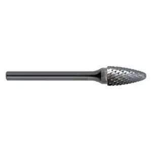 CLE-LINE C17528 Tree Bur SF, Double Cut, 3.00 mm Shank Dia, 4.76 mm Head Dia, Length of Cut 12.70 mm | CQ8ZJJ 50AW12