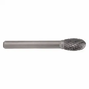 CLE-LINE C17560 Oval Bur SE, Double Cut, 1/4 Inch Size Shank Dia, 1/2 Inch Heightead Dia | CQ9CHT 50AW73