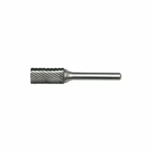 CLE-LINE C17612 Cylinder Bur Sa, Single Cut, 1/4 Inch Shank, 7/16 Inch Head, 1 Inch Cut, Sa-4 | CQ8YLG 50AV23