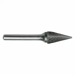 CLE-LINE C17664 Cone Bur, Single Cut, 3.00 mm Shank, 4.76 mm Head, Lg Of Cut 12.70 mm, Sm-53 | CQ8YHY 50AW64