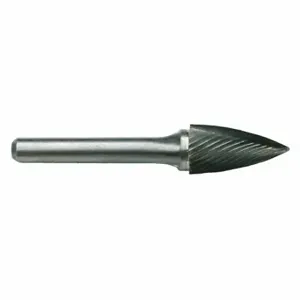 CLE-LINE C17679 Tree Bur SG, Single Cut, 1/8 Inch Shank Dia, 3/16 Inch Heightead Dia | CQ9CKL 50AW37