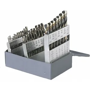 CLE-LINE C18125 Jobber Drill Bit Set, High Speed Steel, 29 Pieces | CD2YWZ 53FP25