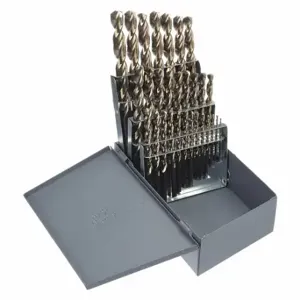 CLE-LINE C18622 Jobber Drill Bit Set, 1/16 Inch Smallest Drill Bit Size, 1/2 Inch Largest Drill Bit Size | CQ8ZKY 1TNZ6