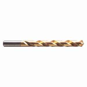 CLE-LINE C19123 Jobber Length Drill Bit, #24 Drill Bit Size, 3-1/8 Inch Overall Length, Tin Finish | CQ8ZRB 50CK24