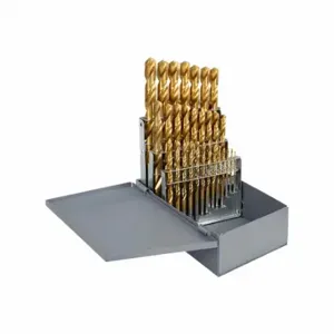 CLE-LINE C19211 Jobber Drill Bit Set, 1/16 Inch Smallest Drill Bit Size, 1/2 Inch Largest Drill Bit Size | CQ8ZKQ 53FP64