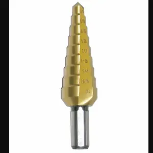 CLE-LINE C20298 Step Drill, T Inch, 3/16-7/8 x 1/16, 12 Hole Sizes, 3/16 Inch to 7/8 Inch | CQ9CPA 50AX89