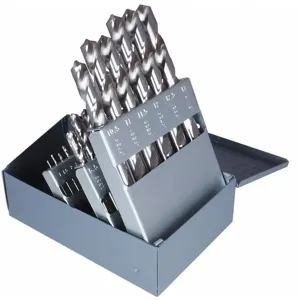 CLE-LINE C21117 Jobber Drill Bit Set, High Speed Steel, 29 Pieces | CD2YWY 53FP24