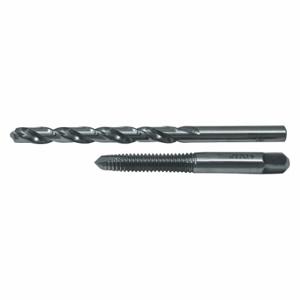 CLE-LINE C22300 Drill Bit And Tap Set, 2 Pieces, 5/16-18 Inch Smallest Thread Size, Spiral Point | CQ8YFM 445M70