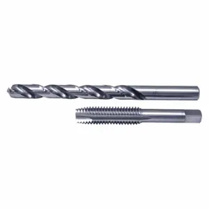 CLE-LINE C22302 Drill Bit And Tap Set, 2 Pieces, 7/16 Inch -14 Smallest Thread Size | CQ8YFN 445M72