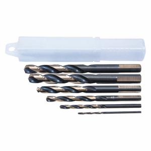 CLE-LINE C22309 Mechanics Length Drill Bit Set, 1/16 Inch Smallest Drill Bit Size, 6 Drill Bits | CQ8YTZ 439H33