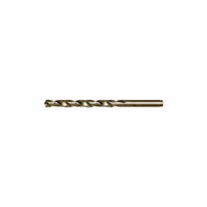 CLE-LINE C24724 Cobalt Jobber Length Drill, Right Hand, Straw, 135 Deg Drill Bit Point Angle, Split Point | CQ8YZH 61KX57