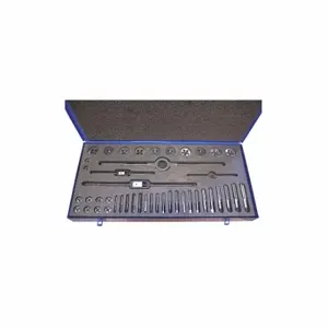 CLE-LINE C67293 Tap and Die Set, 44 Pieces, 1/4 Inch Size-20 Min. Tap Thread Size | CQ9CZT 50CC34