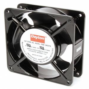 CLEVELAND 55VD38 Square Axial Fan, 4 11/16 Inch Height, 4 11/16 Inch Width, 1 1/2 Inch Depth | CH6TBC