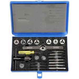 CLEVELAND C00517 Tap and Die Set, 17 Pieces, #4-40 Min. Tap Thread Size | CQ9YQE 4ALF8