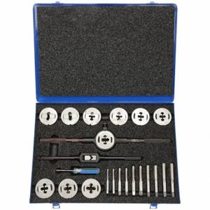CLEVELAND C00612 Tap and Die Set, 23 Pieces, 1/4 Inch Size-20 Min. Tap Thread Size | CQ9YQG 4ALF5