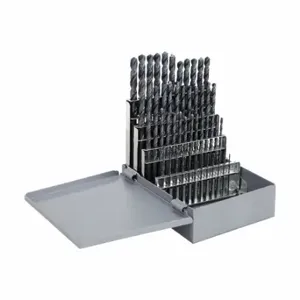 CLEVELAND C00960 Jobber Drill Bit Set, 1.00 mm Smallest Drill Bit Size, 5.90 mm Largest Drill Bit Size | CQ9HPK 406F94