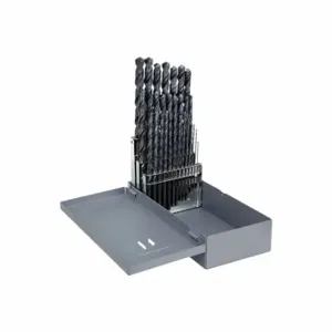 CLEVELAND C00962 Taper Length Drill Bit Set, 1/16 Inch Smallest Drill Bit Size | CV4PPT 439C85