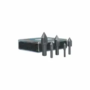 CLEVELAND C00972 Countersink Set, Black Oxide Finish, 1/4 Inch Smallest Body Dia, 5 Pieces | CQ9GMG 445M68