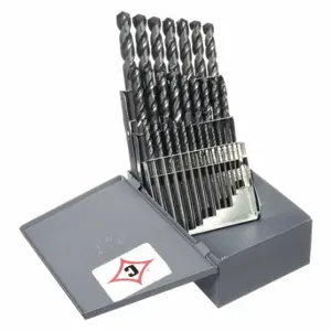 CLEVELAND C14499 Screw Machine Drill Bit Set, 1/16 Inch Smallest Drill Bit Size, 29 Drill Bits, Black Oxide | CQ9MVX 2VTX8